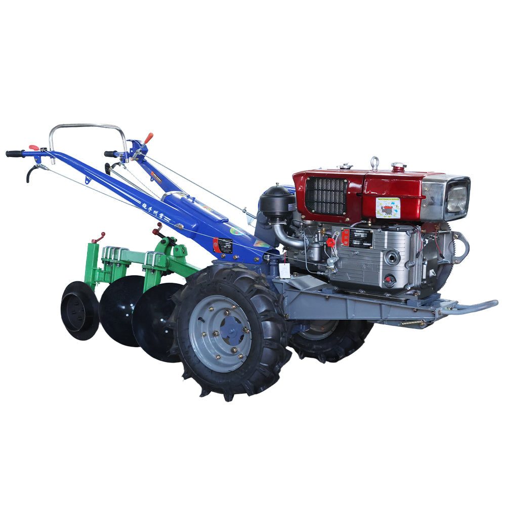 Versatile Land Preparation: Combining Walking Tractors with Rotary Tillers and Disc Plows
