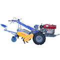 15HP Diesel Walking Tractor Set with Rotary Tiller & Seat | Heavy-Duty Two-Wheel Power Tiller