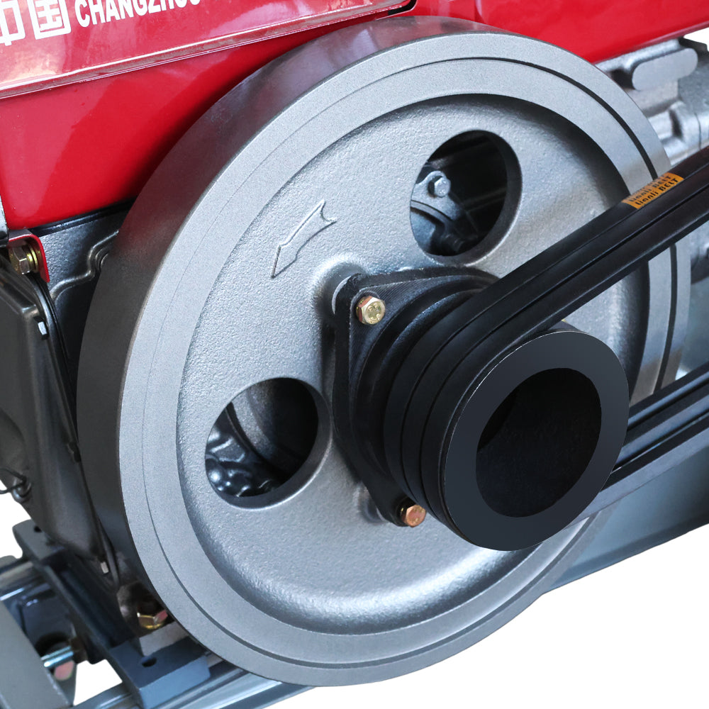 Diesel Walking Tractor Chassis Set with Double-Furrow Share Plough | Heavy-Duty Agricultural Power Tiller