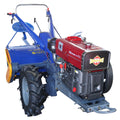 15HP Diesel Walking Tractor Set with Rotary Tiller & Seat | Heavy-Duty Two-Wheel Power Tiller