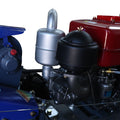 15HP Diesel Walking Tractor Set with Rotary Tiller & Seat | Heavy-Duty Two-Wheel Power Tiller