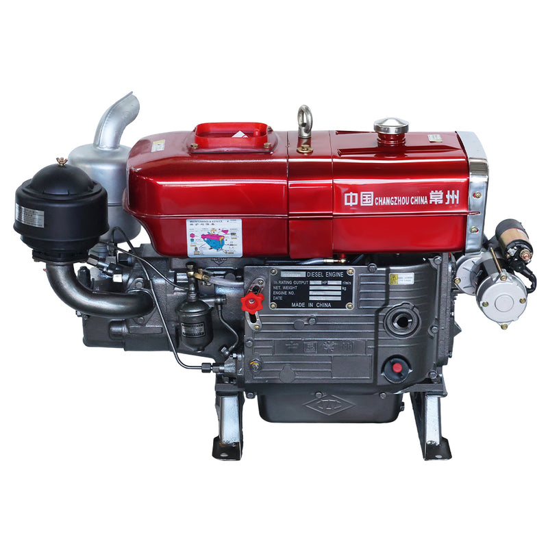 ZS1100M Single-Cylinder Water-Cooled Diesel Engine with Electric Start | High-Torque Agricultural Power Unit