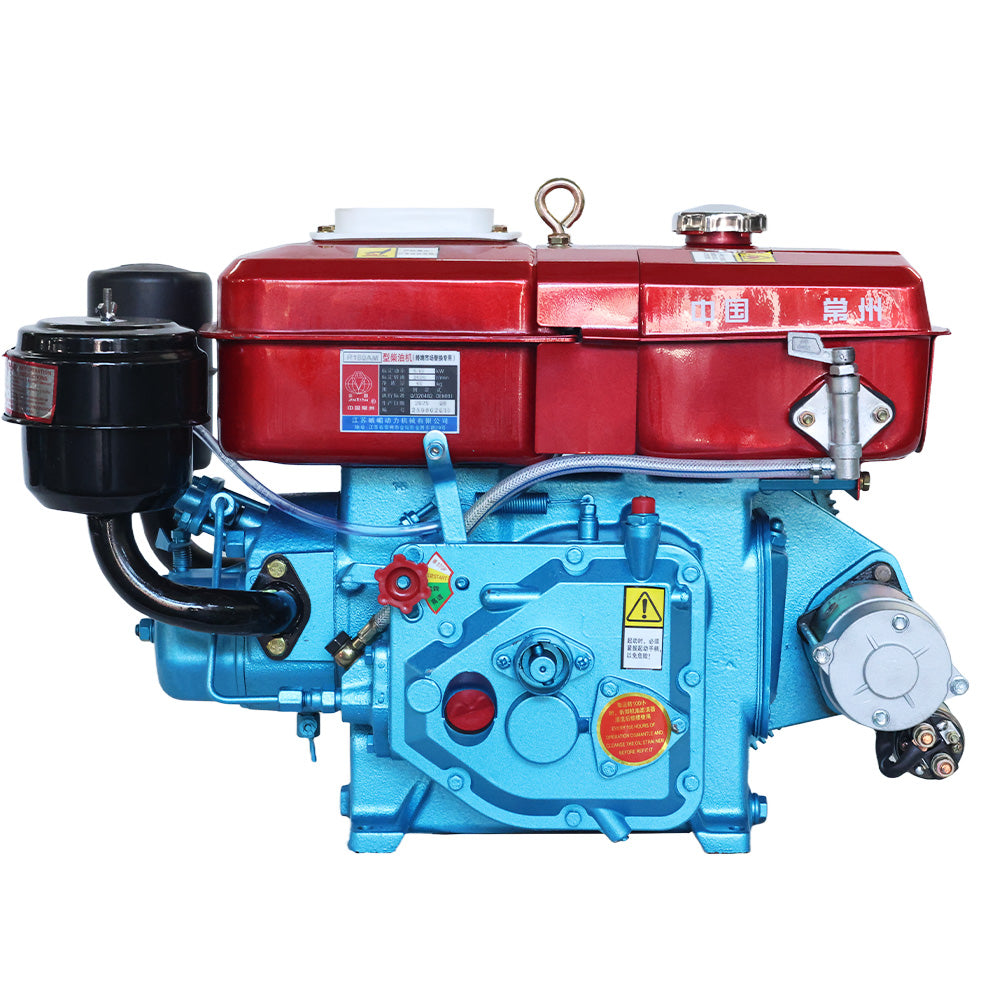 R180M Single-Cylinder Electric Start Diesel Engine | Heavy-Duty Agricultural & Industrial Power Unit