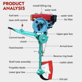 Commercial Single-Cylinder Diesel Long Tail Boat Motor Drive Kit | Wholesale Marine Outboard Propulsion System